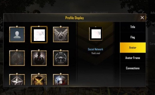 Cara ganti avatar PUBG. (Sumber: PUBG)