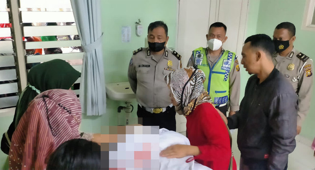 Korban saat dirumah sakit. Foto: Istimewa