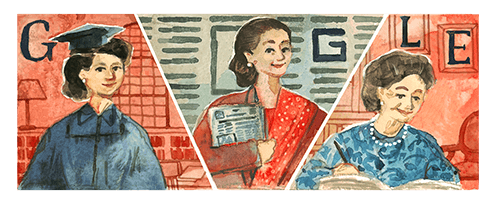 Ilustrasi Google Doodle Siti Latifah Herawati Diah. Foto: pixabay