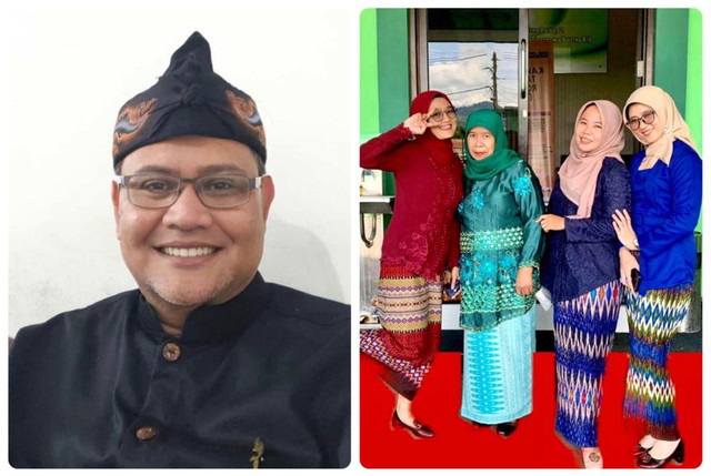 Model Foto: H. Ahmad Fauzi, Kasi Pontren Kemenag Kuningan; Karyawati Kemenag Kuningan. Koleksi Pribadi. (Prokes selalu diterapkan, masker wajah dibuka hanya pada saat pengambilan gambar saja).