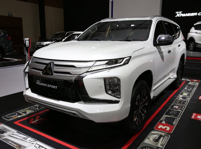 Mitsubishi Pajero Sport di Gaikindo Jakarta Auto Week 2022.  Foto: MMKSI