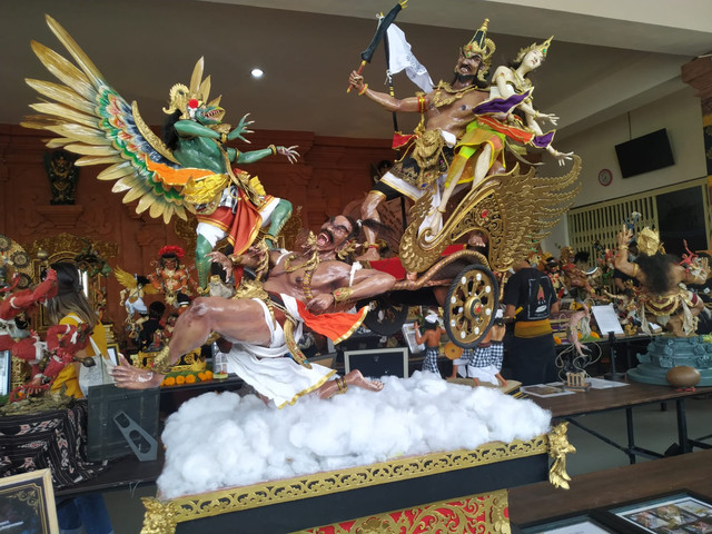 Salah-satu Ogoh-ogoh yang mengikuti lomba di Kesiman, Denpasar - ROB