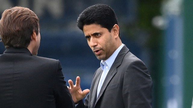 Presiden Paris Saint-Germain (PSG), Nasser Al-Khelaifi. Foto: Franck Fife/AFP