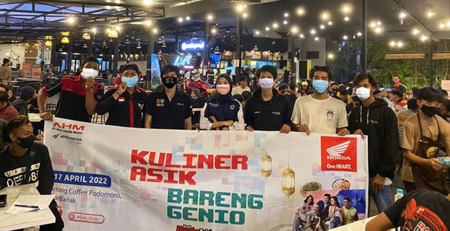 Kuliner asyik bareng Genio yang digelar Astra Motor Kalbar. Foto: Dok. Astra Motor Kalbar