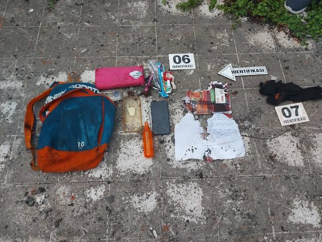 Barang bukti milik Valentino Tandjung yang ditemukan.