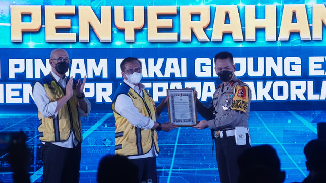 Launching Command Center PJR Korlantas Polri, Senin (25/4/2022). Foto: Iqbal Firdaus/kumparan