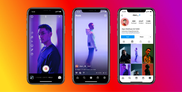 Fitur Reels di Instagram. Foto: Instagram