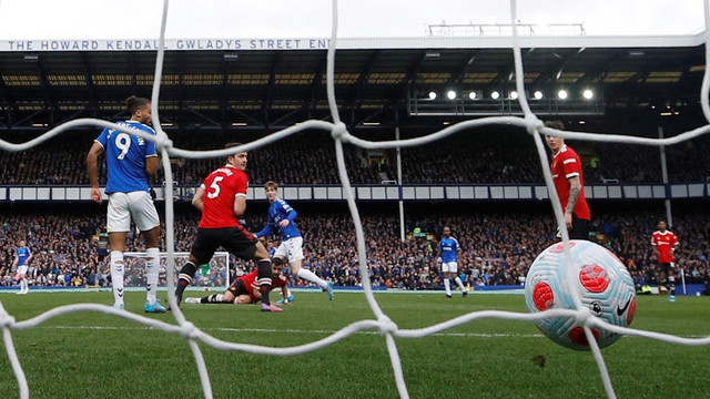 Everton vs Manchester United. Foto: REUTERS/Phil Noble