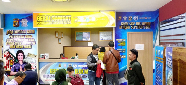 Gerai Samsat Blok M. Foto: Blok M Square