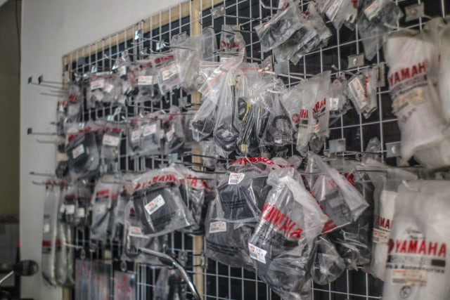 Sparepart Yamaha Mio Sporty dan Smile. Foto: Jimmy Anwar/Mio Nizer