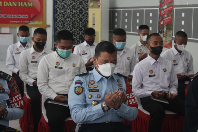 Ikuti Pembukaan Orientasi oleh Sekjen, Plt. Kalapas Lamongan dampingi CPNS'21