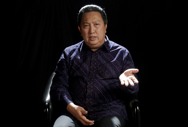 Presiden Direktur Adaro Energy Boy Thohir dalam program The CEO. Foto: Iqbal Firdaus/kumparan