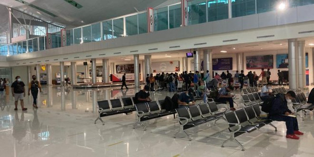 Situasi di Bandara Tjilik Riwut Palangka Raya.