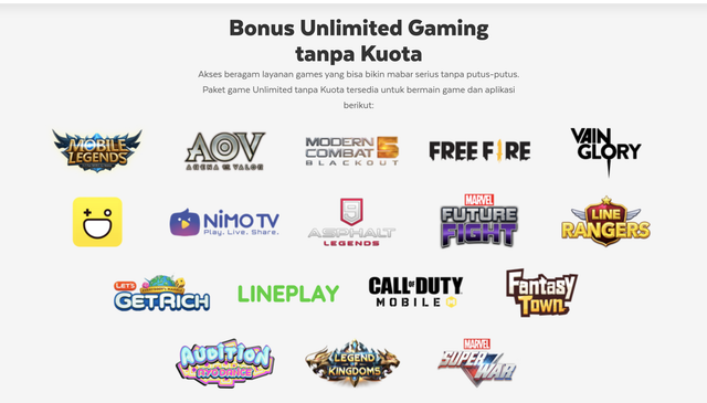 Kouta game AXIS untuk game apa saja. Foto: AXIS