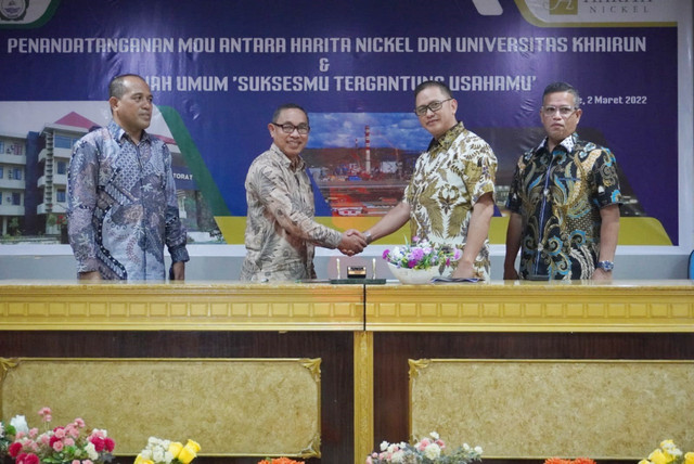 MoU antara HARITA dan Unkhair di Gedung Rektorat Unkhair Ternate. Foto: Istimewa