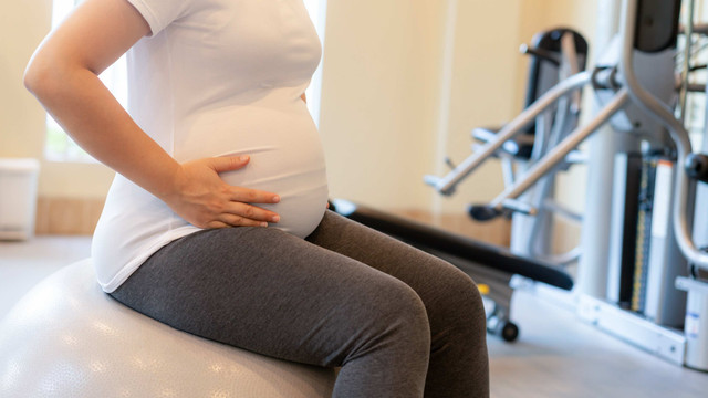 Ilustrasi gymball ibu hamil. Foto: Blue Planet Studio/Shutterstock