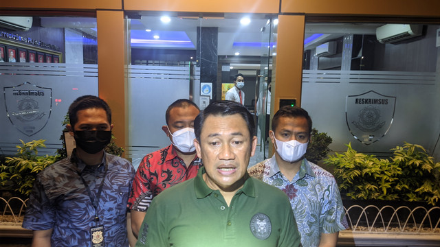 Dirreskrimsus Polda Metro Jaya Kombes Pol Auliansyah Lubis di Mapolda Metro Jaya, Jumat (1/4/2022). Foto: Jonathan Devin/kumparan