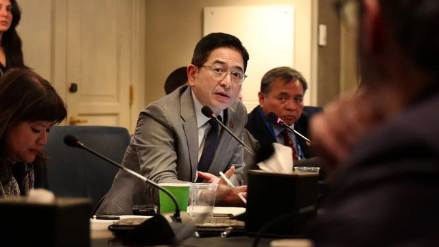 Ketua Umum Kadin, Arsjad Rasjid (tengah), menghadiri acara Bloomberg NEF sebagai rangkaian kegiatan G20 dan B20 di Amerika Serikat. Foto: @arsjadrasjid
