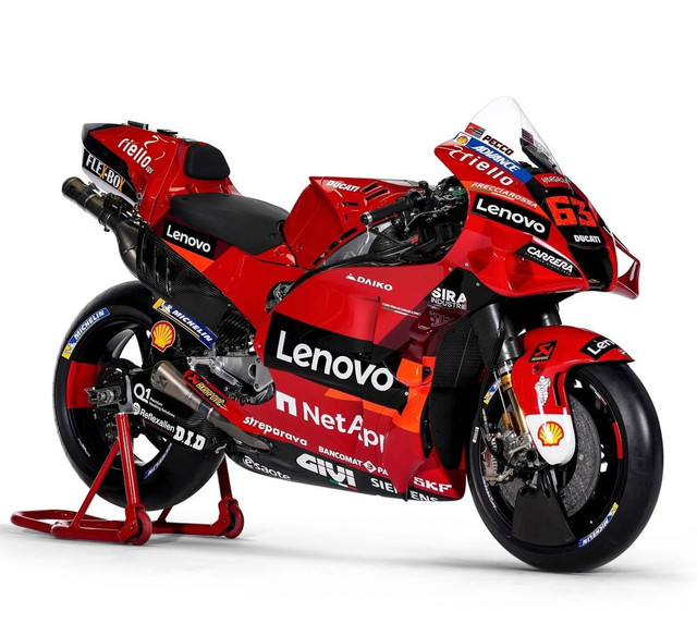 Ducati Desmosedici GP22 Ducati Lenovo Racing. Foto: Ducati Corse