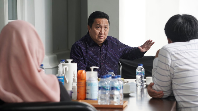 Boy Thohir dalam wawancara The CEO. Foto: Iqbal Firdaus/kumparan