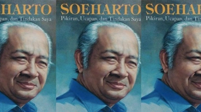 Cover buku autobiografi "Soeharto: Pikiran, Ucapan, dan Tindakan Saya." Foto: Istimewa
