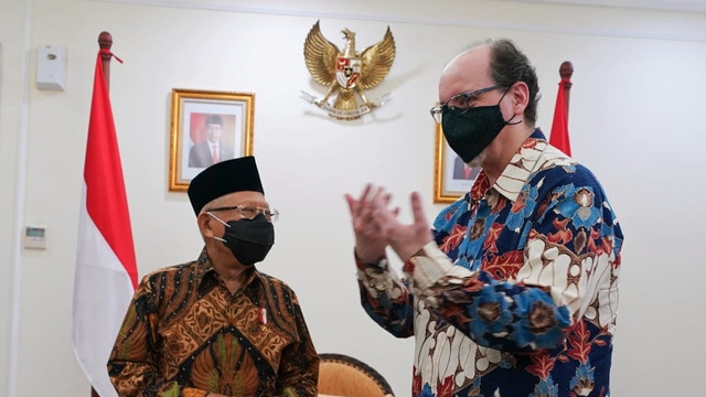 Wakil Presiden (Wapres) Ma'ruf Amin terima kunjungan Duta Besar Kerajaan Spanyol untuk Indonesia, Francisco Aguilera Aranda. Foto: KIP