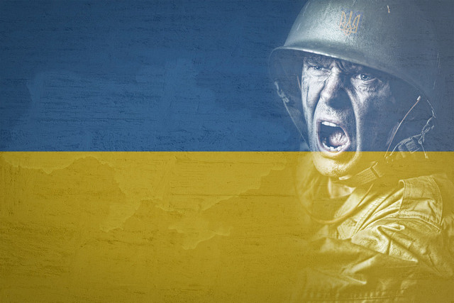 Ukrainian Scream in Flag for Justice (Sumber: pixabay.com)