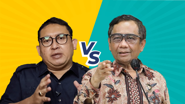 Fadli Zon dan Mahfud MD. Foto: Youtube dan Humas Kemenko Polhukam