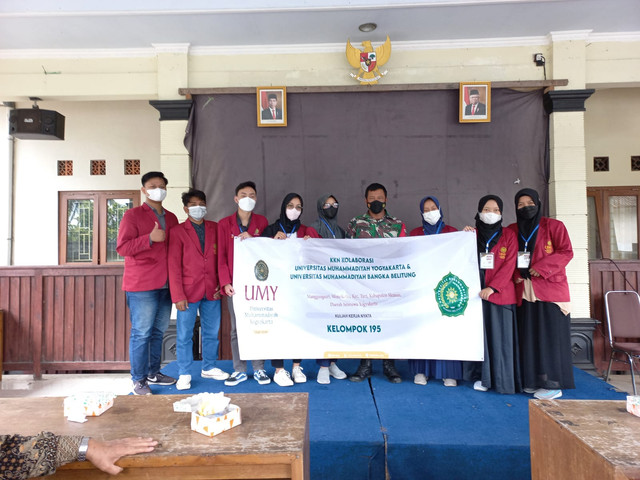 Penerjunan kelompok KKN 195 UMY di Kelurahan Wonokerto. Sumber: Dokumen Kelompok 195 KKN Reguler IT tahun 2021/2022 Universitas Muhammadiyah Yogyakarta. 