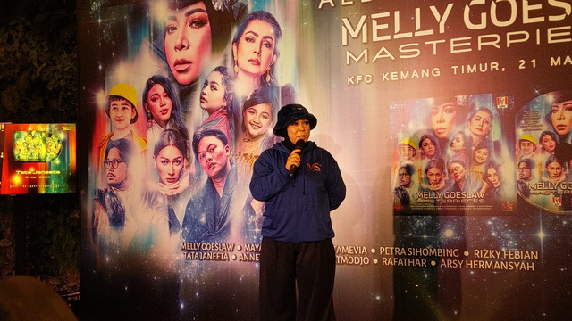 Konferensi pers launching album Melly Goeslaw Masterpieces. Foto: Alexander Vito/kumparan