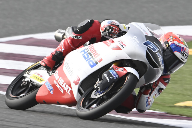Pebalap Moto3 asal Indonesia di Kejuaraan Dunia MotoGP 2022, Mario Aji. Foto: Honda Team Asia