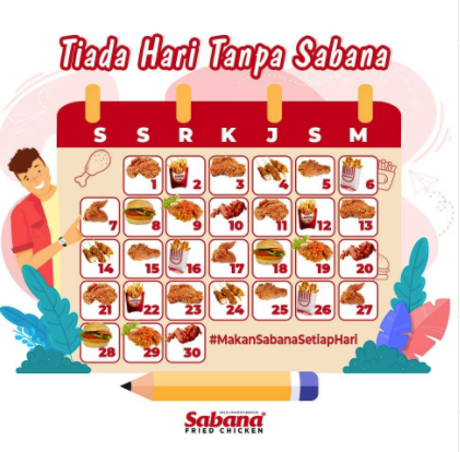 Ilustrasi Franchise Sabana Fried Chicken. Foto: Instagram/Sabanaku
