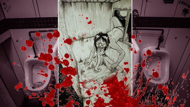 Ilustrasi Hantu Akaname, dok: Pribadi