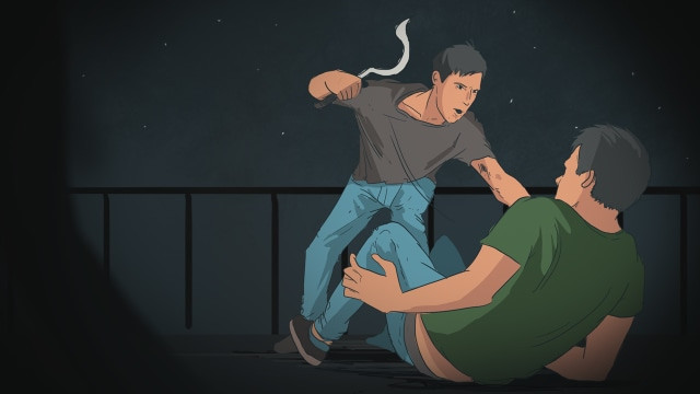 Ilustrasi penganiayaan dengan senjata tajam. Foto: Dok. kumparan