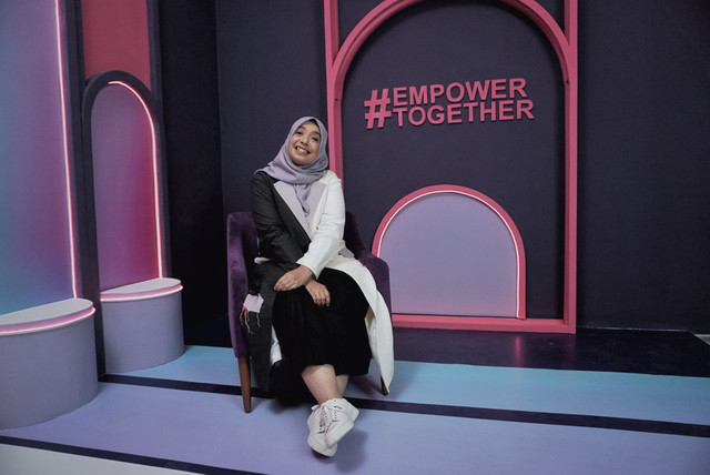 Sakdiyah Ma'ruf saat mengisi acara road to Women's Week 2022. Foto: Jamal Ramadhan/kumparan