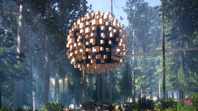 Hotel unik di Swedia yang tawarkan kamar mirip sangkar burung. Foto: treehotel.se