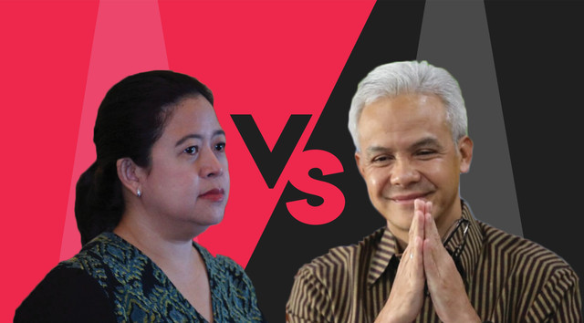 Puan Maharani dan Ganjar Pranowo. Foto: kumparan