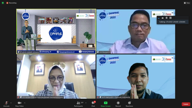 Kemenkop UKM RI Apresiasi Peran Danone Indonesia-Umar Usman Damping UMKM 2022