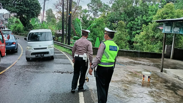 Lokasi Lakantas Rombongan Kajati Bali. Foto: Dok. Polres Buleleng