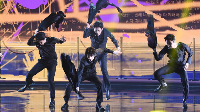 BTS di Grammy Awards 2022. Foto: Valerie Macon/AFP