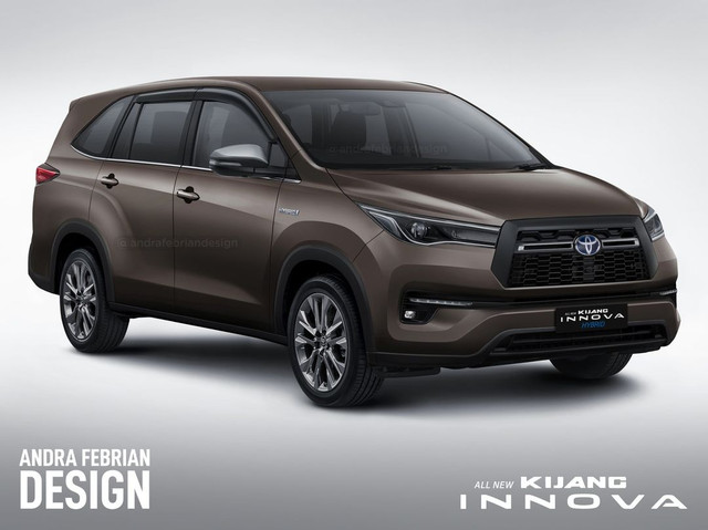 Olah gambar digital dari Toyota Kijang Innova Hybrid. Foto: Instagram/@andrafebriandesign