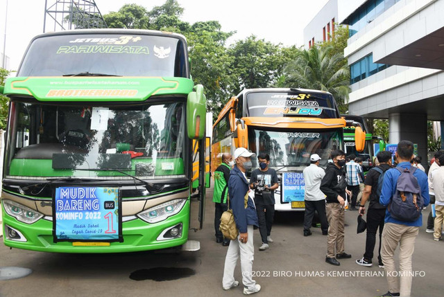 Mudik Bareng Kominfo 2022. Foto: Biro Humas Kementerian Komunikasi dan Informatika/Kominfo.go.id