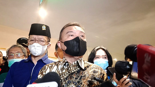 Wakil Ketua DPR Sufmi Dasco Ahmad menerima perwakilan buruh. Foto: Paulina Herasmaranindar/kumparan