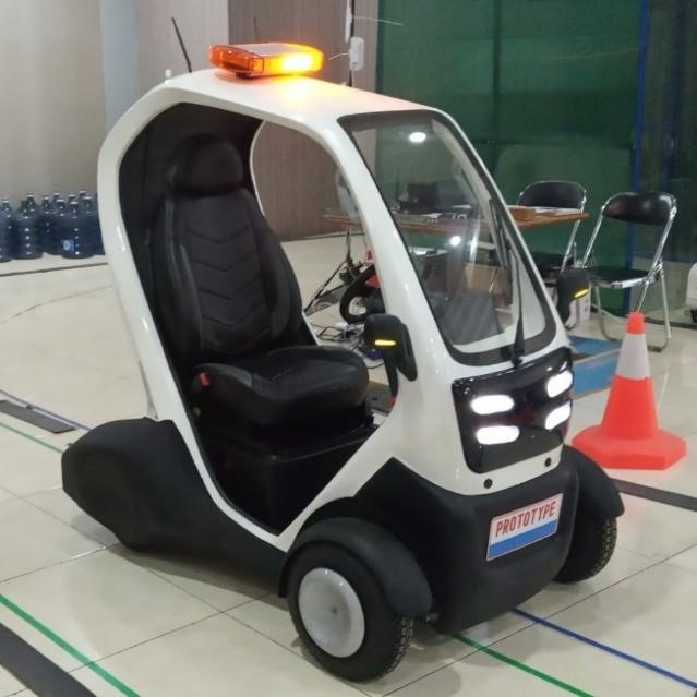 Mobil listrik otonomos garapan BRIN. Foto: Dok. BRIN