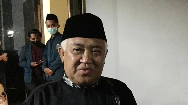 Mantan Ketua Umum PP Muhammadiyah Din Syamsuddin di Masjid Kampus UGM, Selasa (12/4). Foto: Arfiansyah Panji Purnandaru/kumparan