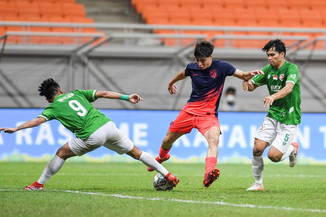Timnas Indonesia All-Star. (Foto: ANTARA FOTO/Hafidz Mubarak A)