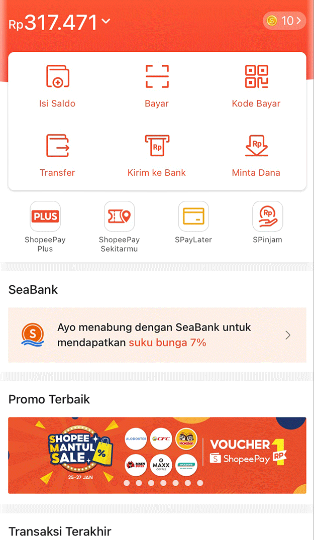 Ilustrasi ShopeePay. Foto: Pusat Bantuan Shopee. 