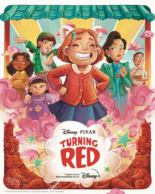 Poster film Turning Red. Foto: Instagram/@pixarturningred