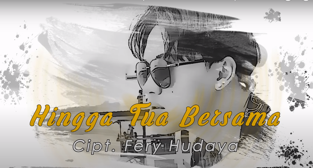 Ilustrasi tangkapan layar official lyric video Hingga Tua Bersama oleh Rizky Febian. Foto: YouTube/DR2 Music Entertainment