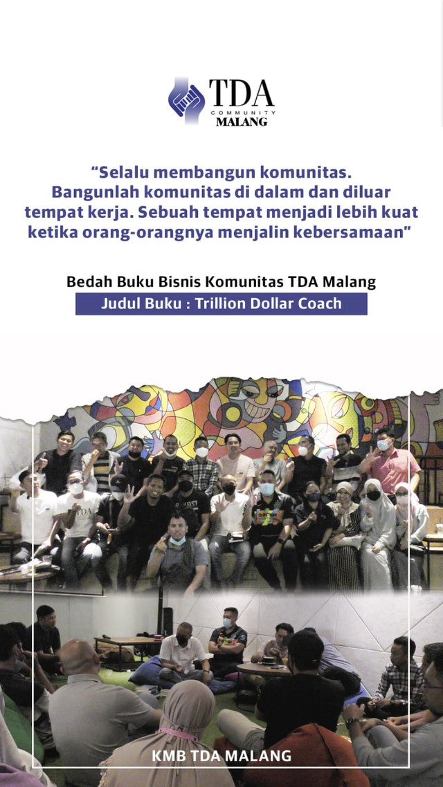 Suasana review buku Trillion Dolla Coach. dok